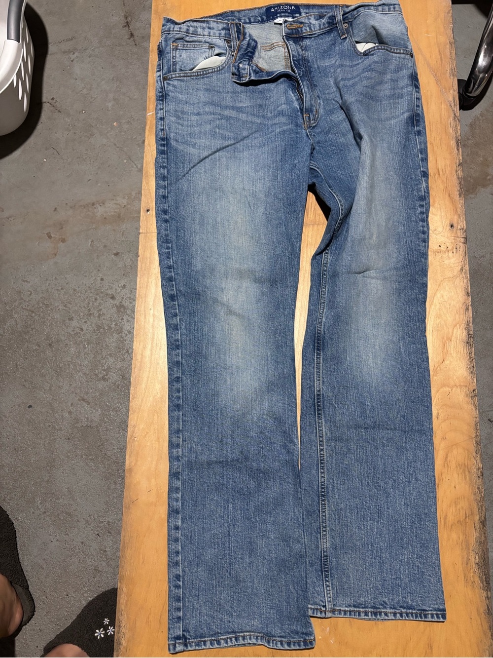 Arizona Jean Company Men’s Bootcut Jeans - Light Blue Wash
